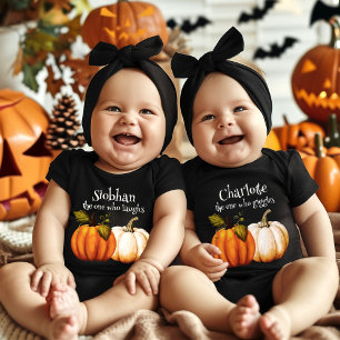 Little Pumpkin First Halloween Personalized Baby Bodysuit