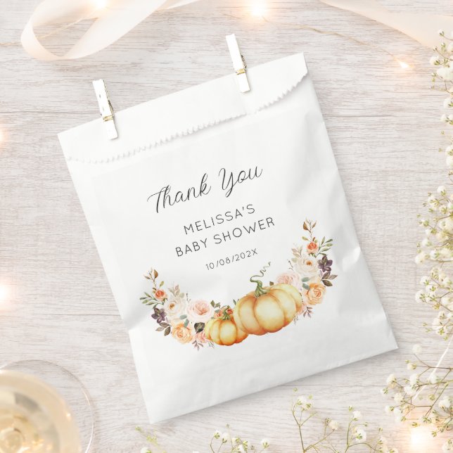 little pumpkin floral baby shower favour bag (Clipped)