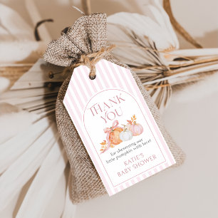 Little Pumpkin Floral Fall Baby Shower Gift Tags