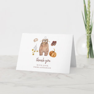 Little pumpkin fold Thank you Card