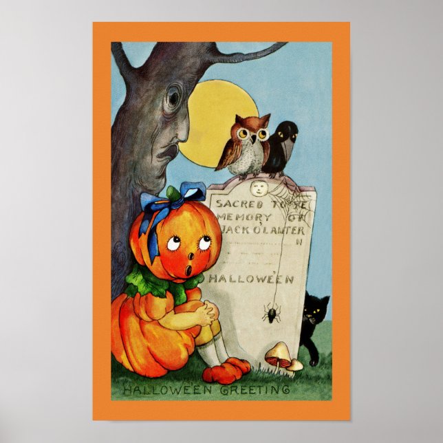 Little Pumpkin Girl and Friends Poster (Front)