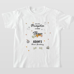 Little Pumpkin Halloween Any Age Birthday T-Shirt