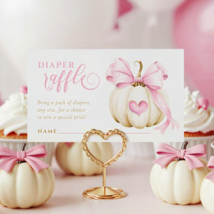 Little Pumpkin is on the Way Diaper Raffle Card