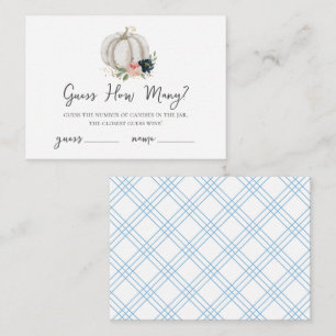 Little Pumpkin Is On The Way Guess How Many Enclosure Card