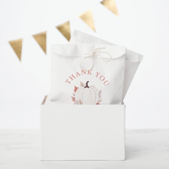 Little Pumpkin Is Turning One Birthday Thank You Favour Bag (Party)