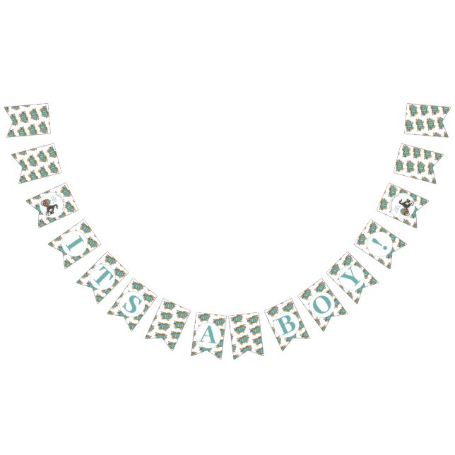 Little Pumpkin It's a Boy Baby Shower Bunting Flags (All)