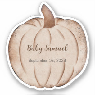 Little Pumpkin Labels, Any Name, Baby
