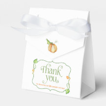 Little Pumpkin on the Way Baby Shower Favour Box