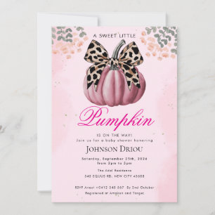 Little Pumpkin on the Way Baby Shower Invitation
