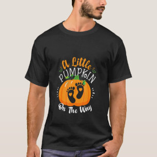 Little Pumpkin On The Way Halloween Pregnancy Anno T-Shirt
