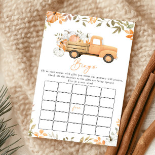 Little Pumpkin Orange Truck Bingo Game