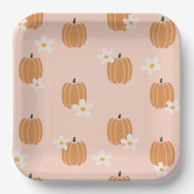 Little Pumpkin Paper Plates