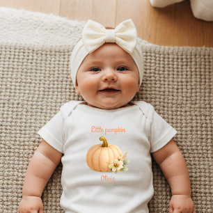Little Pumpkin Personalized Gift Newborn Baby Bodysuit