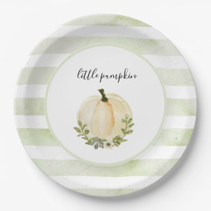 Little Pumpkin Plates Rustic Fall Baby Shower