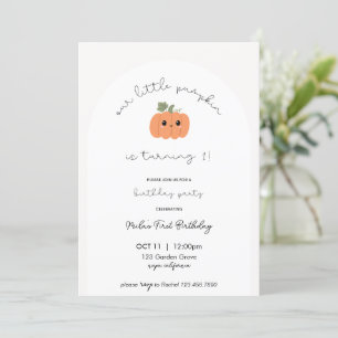Little Pumpkin’s First Birthday Invitation