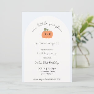 Little Pumpkin’s First Birthday Invitation 