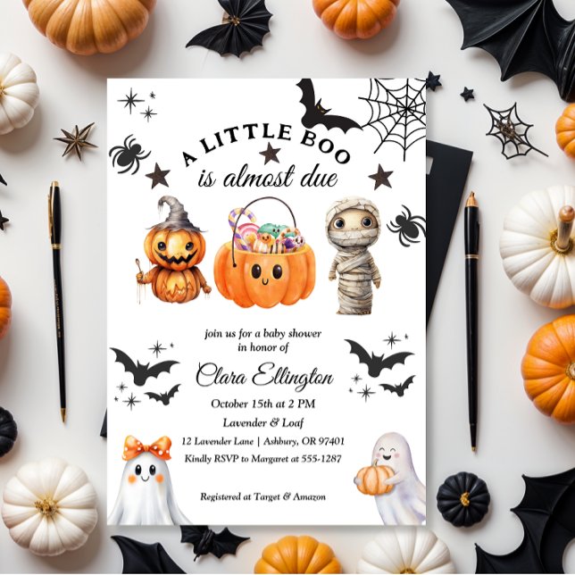 Little Pumpkin’s First Halloween Baby shower Invitation (Creator Uploaded)