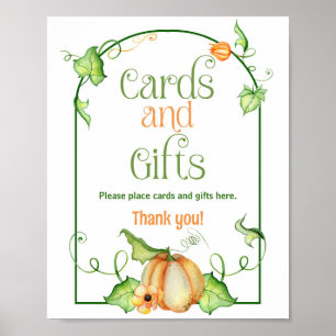 Little Pumpkin Shower & Party Gifts Sign