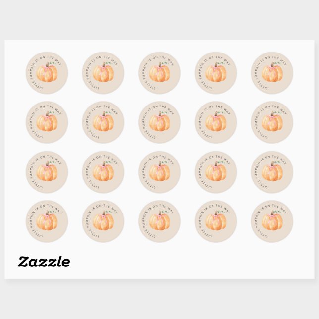 Little Pumpkin Stickers (Sheet)