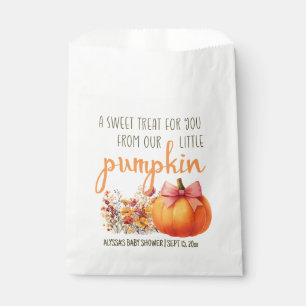 Little Pumpkin Sweet Treat Baby Shower Favour Bag