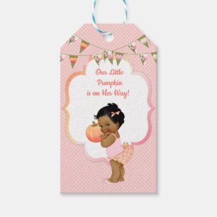 Little Pumpkin Thank You Gift Tag Dark Tone