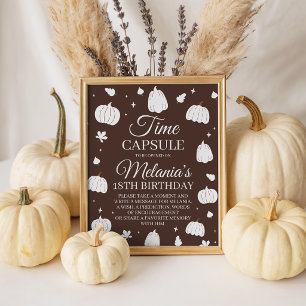 Little Pumpkin Time Capsule Table Sign