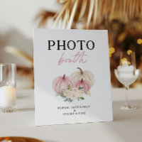 Little Pumpkin Turning One Photobooth Sign