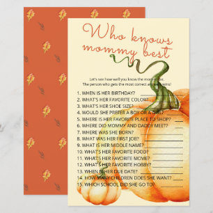 Little Pumpkin Who knows mommy best game