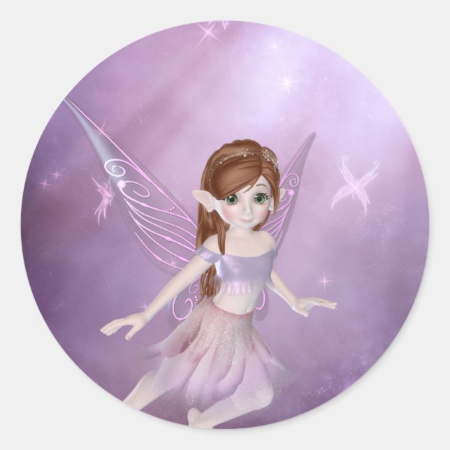 Little Purple Fairy Stickers (Front)