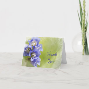 Little Purple Flowers Wedding Bridesmaid Thank You Card