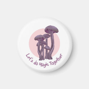 Little purple Toadstools - Magnet