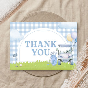 Little Putter Golf Baby Shower Thank You Card