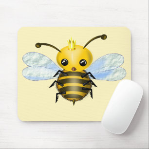 Little Queen Bee Mouse Pad - Custom Colours