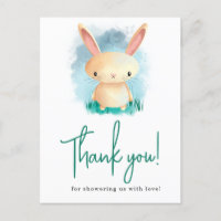 Little Rabbit baby shower thank you