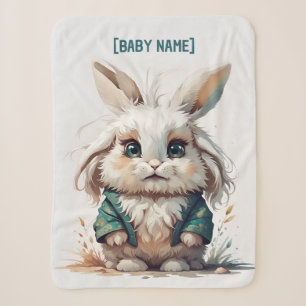 Little Rabbit Personalized Sherpa Blanket