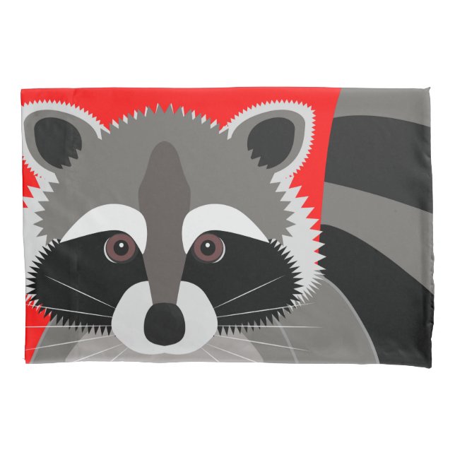Little Raccoon Rascal Pillowcase (Front)