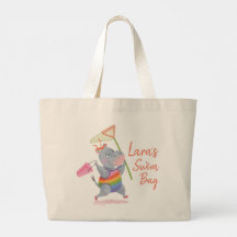 Little Rainbow Hippo Running to the Beach