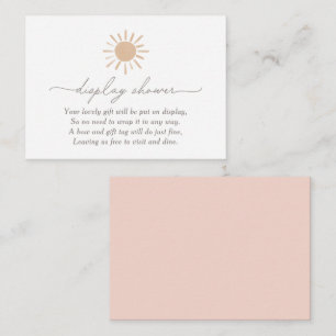 Little Ray of Sunshine Baby Shower Display Shower Enclosure Card