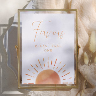 Little Ray of Sunshine Baby Shower Favours Sign