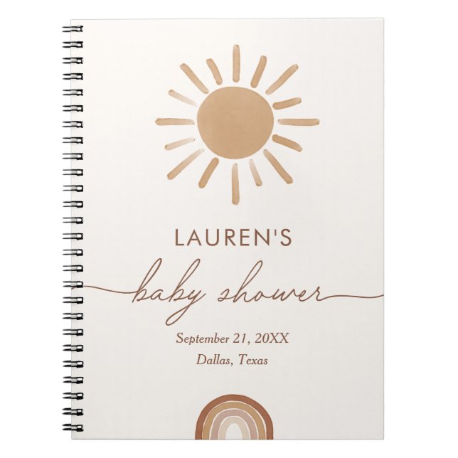 Little Ray of Sunshine Baby shower Livre d'or (Devant)
