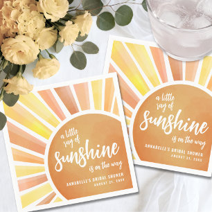 Little Ray Of Sunshine Baby Shower Napkin
