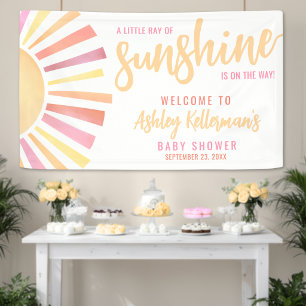 Little Ray Of Sunshine Baby Shower Welcome Sign