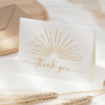 Little Ray of Sunshine Boho Baby Shower Thank You Card<br><div class="desc">Say thank you to friends and family for attending your baby shower with this 'sunshine' themed thank you card.</div>