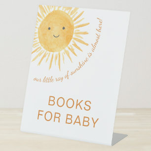 Little Ray Of Sunshine Books For Baby Baby Shower  Pedestal Sign