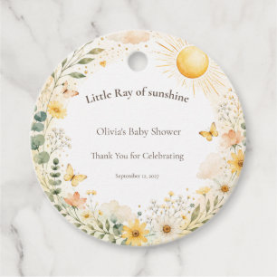 Little Ray of Sunshine Favour Tags
