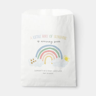 Little Ray of Sunshine Rainbow Baby Shower Favour Bag