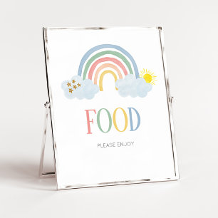 Little Ray of Sunshine Rainbow Food Sign