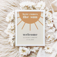 Little Ray of Sunshine Vintage Welcome Poster