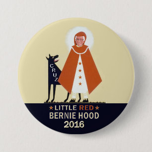 Little RED Bernie Hood 3 Inch Round Button