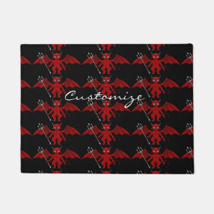 Little Red Devil Thunder_Cove Doormat